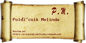 Polácsik Melinda névjegykártya